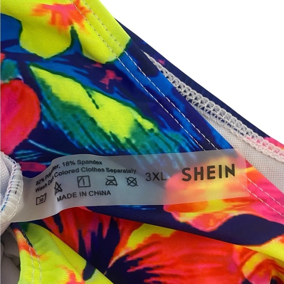 SHEIN Tropical Vibes One Piece Bathing Suit - Picture 6 of 7